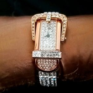 Rose gold + Swarovski Crystal Heidi Daas Watch/Bra